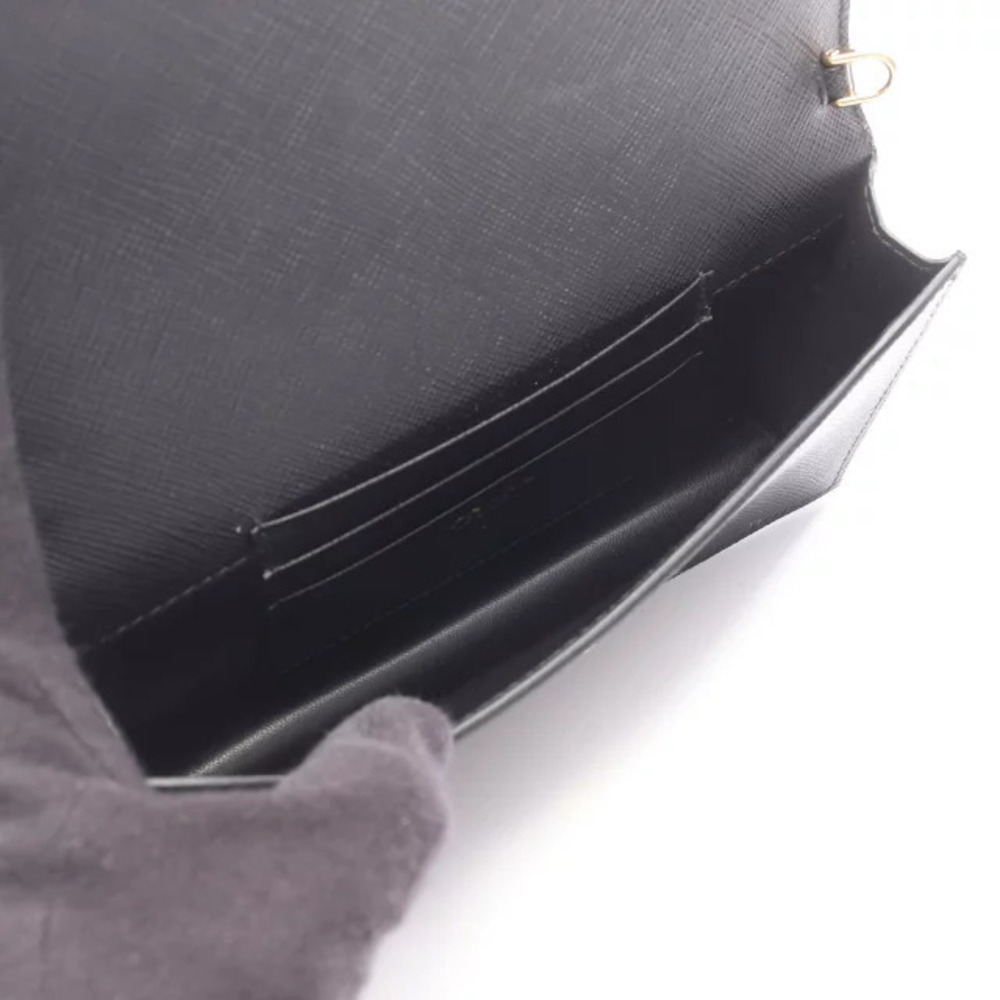 Prada SAFFIANO Bag Triangle Black Shoulder Leather - Picture 3 of 4